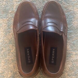 Sperry Men's Dark Brown Leather Loafers